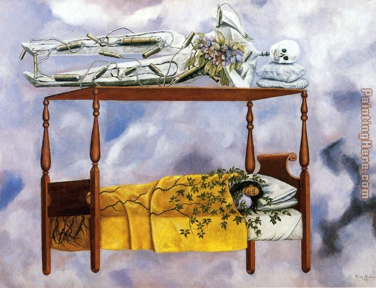 Frida Kahlo The Dream painting anysize 50 off The Dream painting for